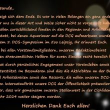 Weihnachtsgruß an Mitglieder und Freunde der DCG